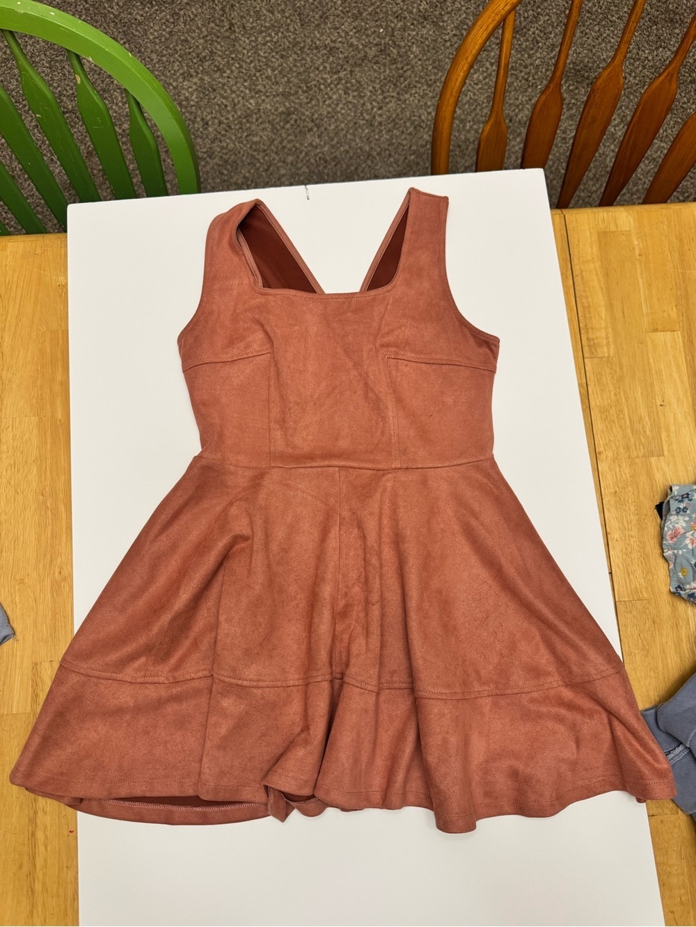 Pink Owl Velvet Mini Skater size LG